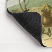 Een Boosh-Wannah Hut, bord 7 van 'African Scenery' Muismat (Hoek)