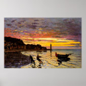 Een boot Ashore, Honfleur, 1864 Poster (Voorkant)