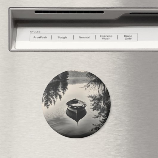 Een boot in de rivier magneet (Insitu (Vaatwasser))