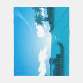 Een boot in het Zee 18530 Fleece Deken (Voorkant)