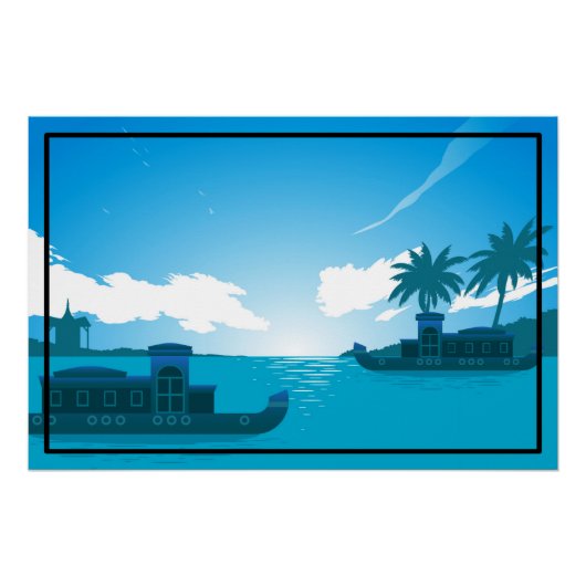 Een boot in het Zee 18530 Perfect Poster (Voorkant)