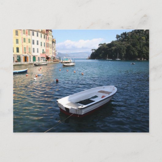 Een boot in Portofino Italië Briefkaart (Voorkant)