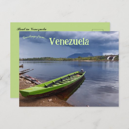 Een boot in Venezuela Briefkaart (Voorkant / Achterkant)