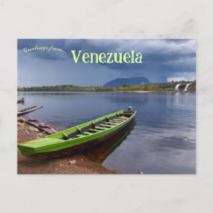 Een boot in Venezuela Briefkaart