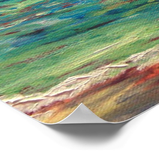 Een boot op het Jamaicaanse Zee Poster (Hoek)