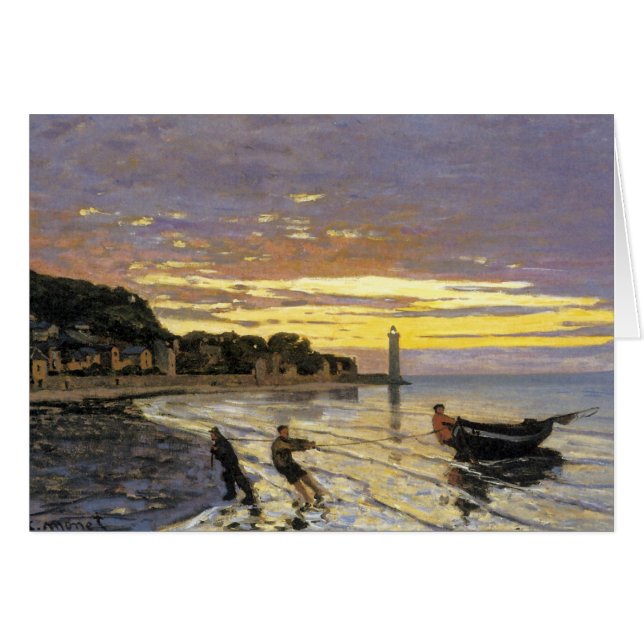 Een boot slepen, Honfleur (Voorkant Horizontaal)