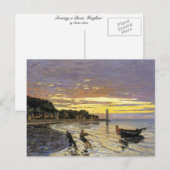 Een boot slepen, Honfleur Briefkaart (Voorkant / Achterkant)