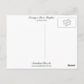 Een boot slepen, Honfleur Briefkaart (Achterkant)