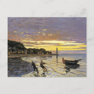 Een boot slepen, Honfleur Briefkaart