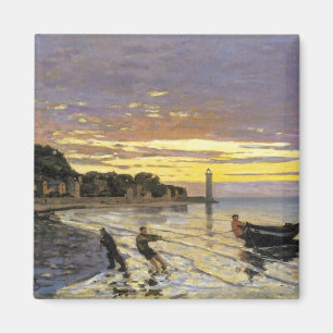 Een boot slepen, Honfleur Magneet