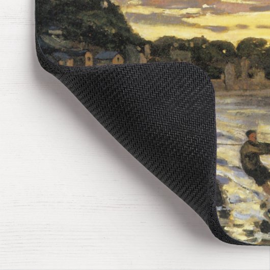 Een boot slepen, Honfleur Muismat (Hoek)