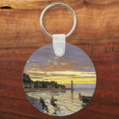 Een boot slepen, Honfleur Sleutelhanger (Voorkant)