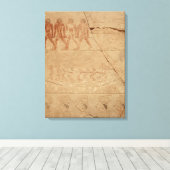 Een boot trekken uit de Mastaba van Mereruka Canvas Afdruk (Insitu (Houten vloer))