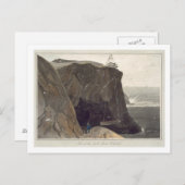 Een boot uit het perron van Holyhead laten varen.. Briefkaart (Voorkant / Achterkant)