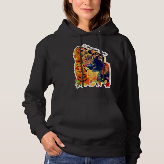 Een bootiful nacht Pitbull hond Hoodie (Voorkant)