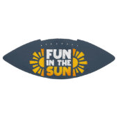 Een bord dat plezier op de zon zegt american football (Paneel)
