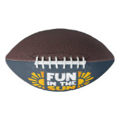 Een bord dat plezier op de zon zegt american football (Voorkant)