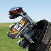 Een bord dat plezier op de zon zegt golfheadcover (Insitu)