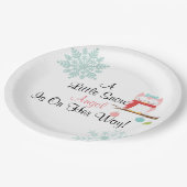 Een Bord met een kleine sneeuwengel (Gekanteld)