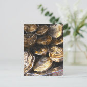 Een bord met oesters. briefkaart (Staand voorkant)