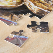 Een bord met oesters. legpuzzel (Zijkant)