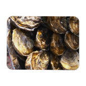 Een bord met oesters. magneet (Horizontaal)