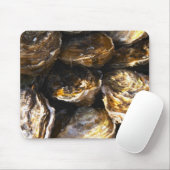Een bord met oesters. muismat (Met muis)