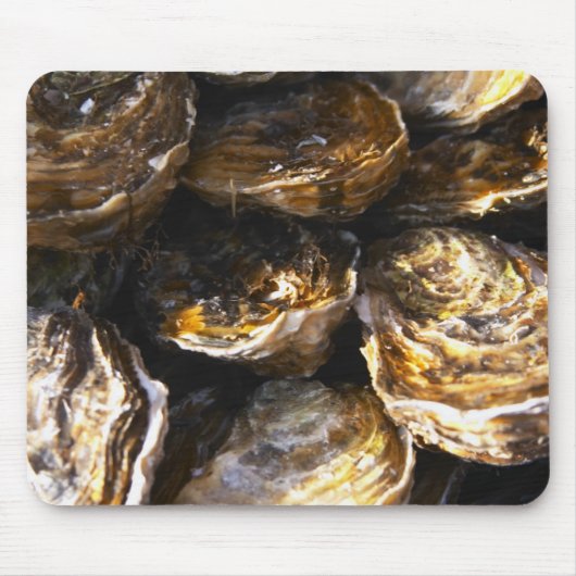 Een bord met oesters. muismat (Voorkant)