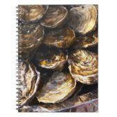 Een bord oesters. notitieboek (Voorkant)