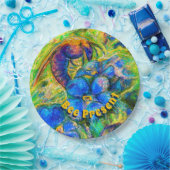 Een Bord van Bee & Vergeet-me-niet Bloemen (Feest)