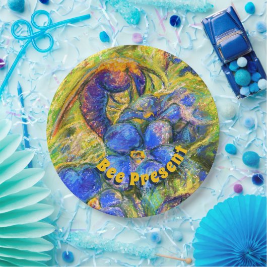 Een Bord van Bee & Vergeet-me-niet Bloemen (Feest)