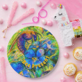 Een Bord van Bee & Vergeet-me-niet Bloemen (Feest)