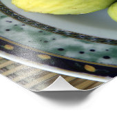 Een bord verse mediterrane figuren foto afdruk (Hoek)