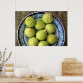 Een bord verse mediterrane vijgen poster (Keuken)