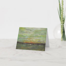 Een "borstel met het Zee" - NoteCard Kaart