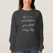 Een borststuk Vrouwen Basis Sweatshirt (Voorkant)