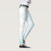 Een bos groene bloemen op een witte achtergrond leggings (Rechts)