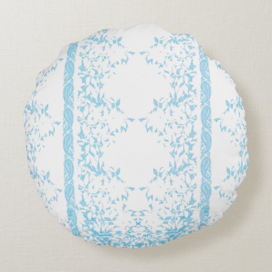 Een bos groene bloemen op een witte achtergrond rond kussen (Achterkant)