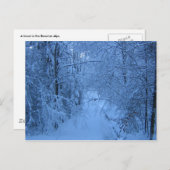Een bos in de Winter Briefkaart (Voorkant / Achterkant)