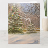 Een bos Kerstmis, door Gary Poling Kaart (Voorkant)