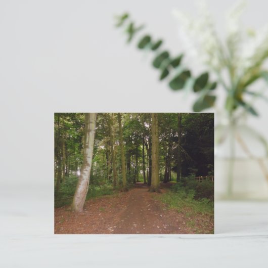 Een bos loopt. briefkaart (Staand voorkant)