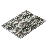 Een bos met sneeuw bedekte kerstbomen notitieboek (Linkerzijde)