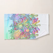 Een bos pastelbloemen bad handdoek (Handdoek)