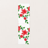 Een bos rode bloemen op een witte achtergrond visitekaartje (Buitenkant ongevouwen)