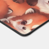 Een bos rode panda's bureaumat (Hoek)