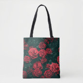 Een bos rode rozen tote bag (Voorkant)