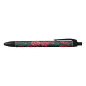 Een bos rode rozen zwarte inkt pen (Bovenkant)
