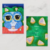 Een bosbes nacht visitekaartje (Voorkant / Achterkant)