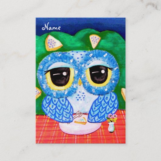 Een bosbes nacht visitekaartje (Voorkant)