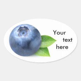Eén bosbes ovale sticker